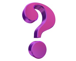 questions question mark 3d purple interrogation punctuation