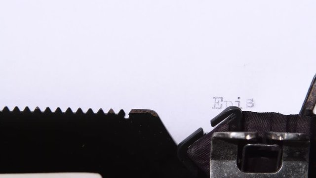 Episode one, chapter one in the book of fairy tales for children. Close up