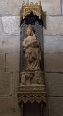 Vierge à l'Enfant à la cathédrale Saint-Jacques de Compostelle, Galice, Espagne
