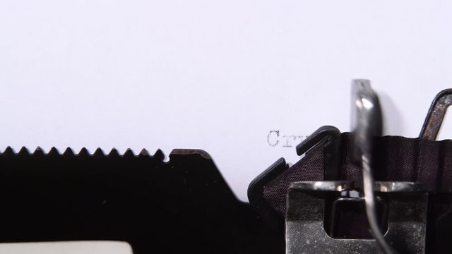 Word is cryptography a piece of paper. Close up