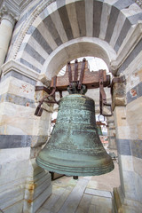 Fototapeta premium Bell in tower of Pisa, Italy