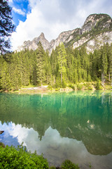 Lake Braies in Dolomites, Italy