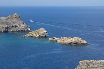Lindos bay, Rhodos, Greece