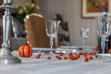 Halloween table setting
