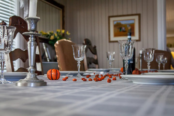 Halloween table setting