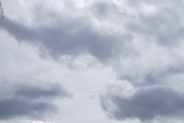 Fototapeta premium Dark clouds and thunderstorm with rainy, Dramatic black clouds in summer