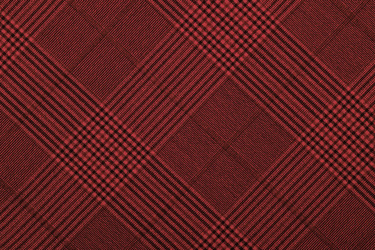 Red Material Into Grid, A Background Or Texture 