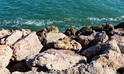 Fototapeta na wymiar Rocks along the coast of Portugal