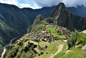 Scenic view in Machu Picchu in the Cuzco region, Peru