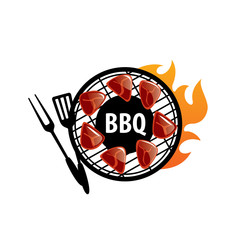 Barbecue party logo