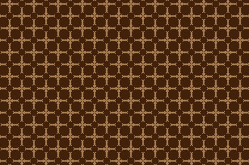 Cross - vector pattern - brown