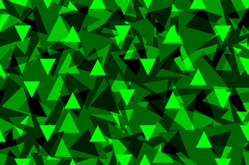 Triangle geometric abstract pattern - green, Triangle background