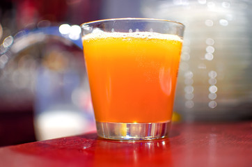 Orange juice in a glass