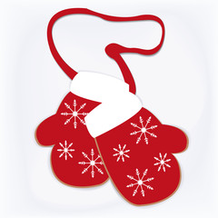 Christmas cookies in the form of a mesh