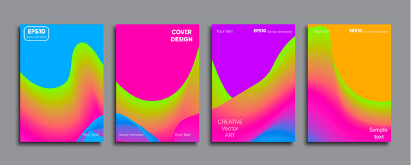 Creative colored cover. Cover design.