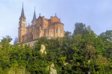 Fototapeta na wymiar Basilica of Santa Maria in Covadonga, Asturias, Spain