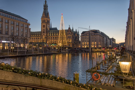 christmas time in Hamburg Germany