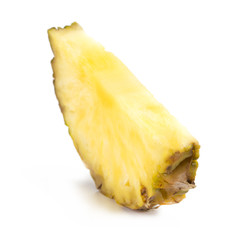 pineapple slice isolated on the white background