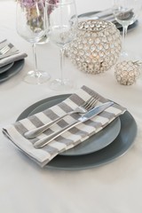 Beautiful table setting for an occasion