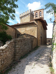 Fototapeta na wymiar Gargonza in Monte San Savino