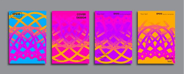 Creative colored cover. Cover design.