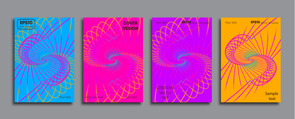 Creative colored cover. Cover design.