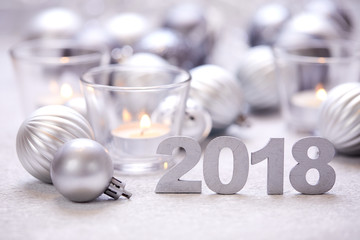 Christmas silver balls