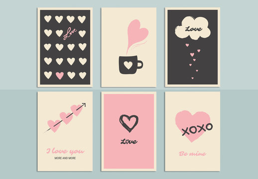 Romantic Greeting Card Set