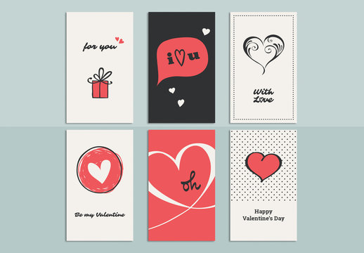 Romantic Greeting Card Set