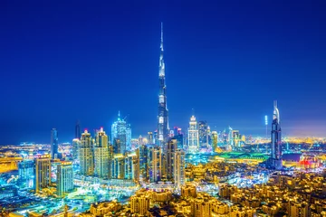 Foto op Canvas Prachtig uitzicht op de skyline van het centrum van Dubai, Dubai, Verenigde Arabische Emiraten © Rastislav Sedlak SK