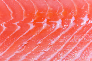 Salmon fillets as texture close-up.