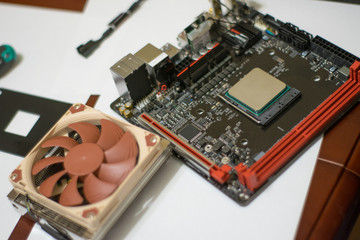  the process of collecting and completing the computer. Computer Repair. Cooler. Processor. system unit and its components