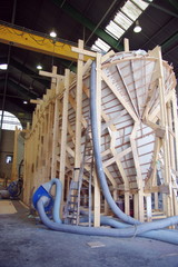 fabrication d'un bateau 
