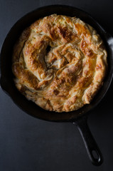 Homemade cheese pie - banitsa.