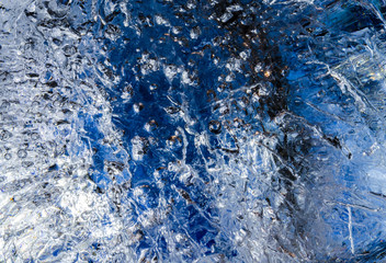 лёд, вода