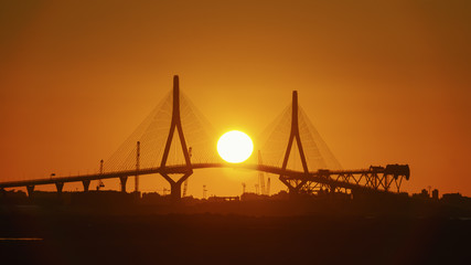 Sunset Over 1812 Constitution Bridge Cadiz Spain © Pablo Avanzini