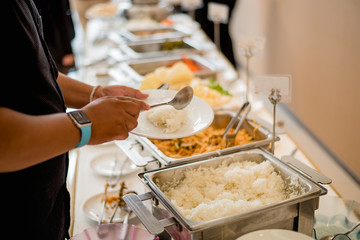 buffet, food bar, self service restaurant