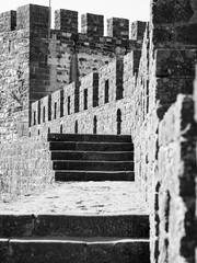 SILVES, PORTUGAL - AUGUST 27, 2016: Castle Walls