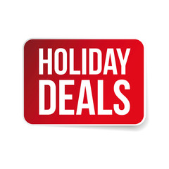 Holiday Deals sticker sign