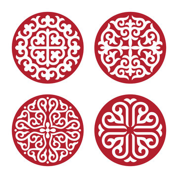 Traditional ornament of Asian nomads