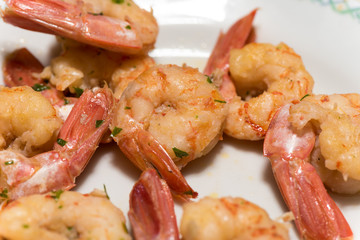 Appetizers with shrimp