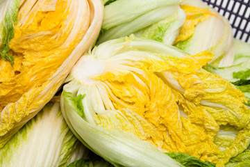 Salt cabbage background of making kimchi south korea 