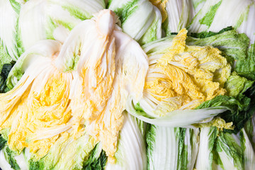 Salt cabbage background of making kimchi south korea
