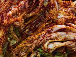 Making many of kimchi in south korea 