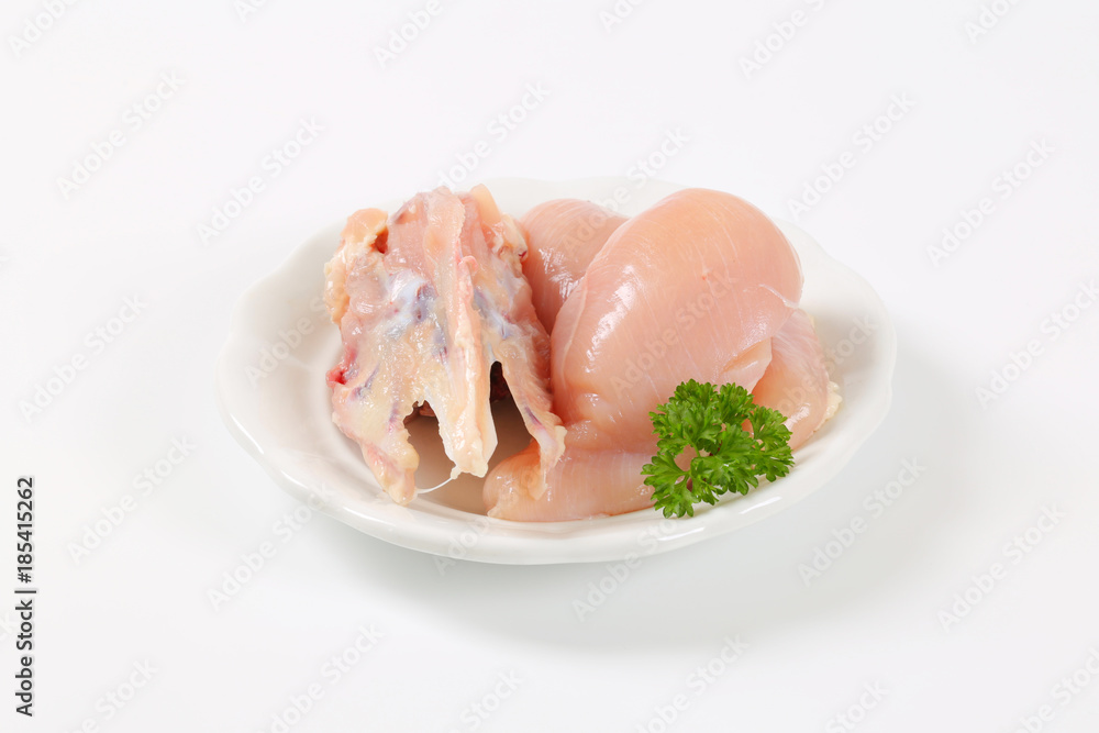 Canvas Prints raw turkey breasts and chest