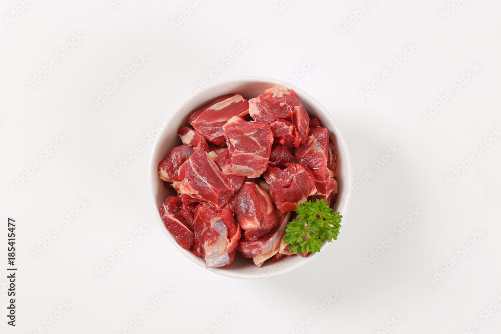 Poster raw beef meat