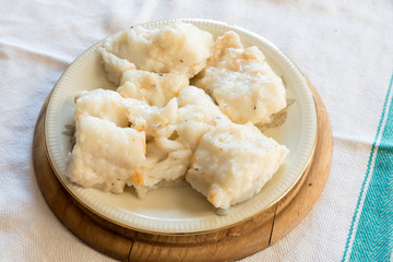 Cod with olive oil and parsley