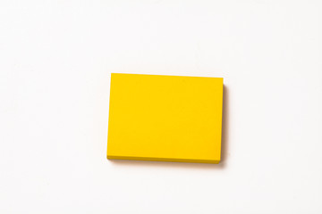 Yellow sticker note paper 