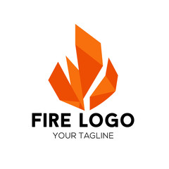 Abstract Fire Logo Stock Vector