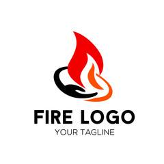 Abstract Fire Logo Stock Vector